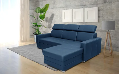 Narożnik FELIX XI 250/160 cm Prosty - skóra naturalna/ proste boki - 1