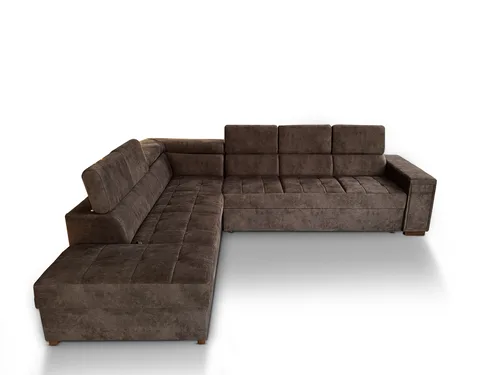 Narożnik rozkładany, kanapa narożna Luton 320x200 + 50 cm pufa - 3