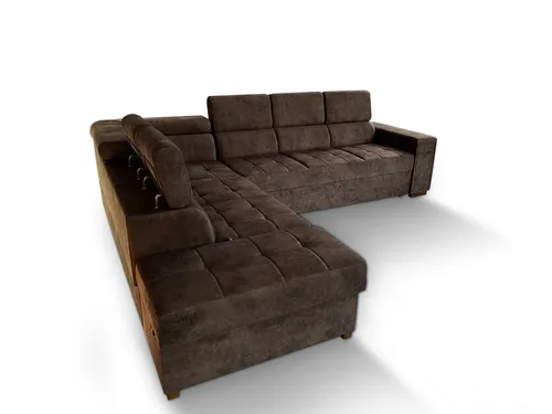 Narożnik rozkładany, kanapa narożna Luton 320x200 + 50 cm pufa - 2