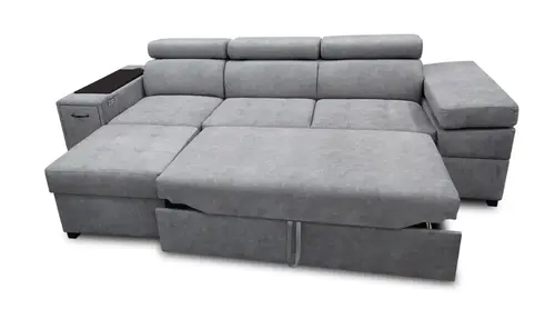 Sofa Infinity IX relax z pufą funkcja spania, barek - 3