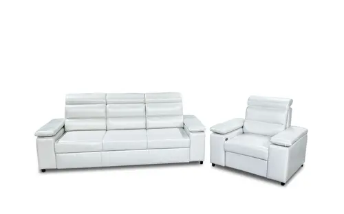 Zestaw Oreo sofa 3 ze spaniem + 2 fotele z funkcją elektryczną - 3