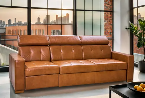 Sofa Tulum VI, 1x funkcja Relax, skóra naturalna - 1