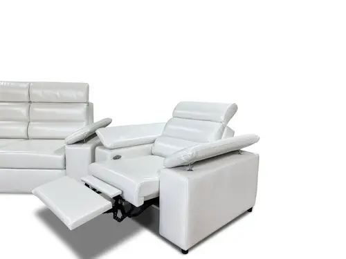 Fotel Oreo skóra Perlato relax elektryczny - 1