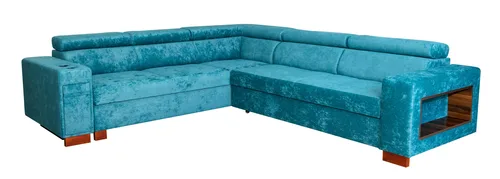 Narożnik rozkładany 320/270 Panamo III z barkiem i uchwytami na kubki - 2