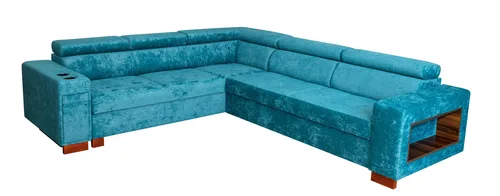 Narożnik rozkładany 320/270 Panamo III z barkiem i uchwytami na kubki - 3