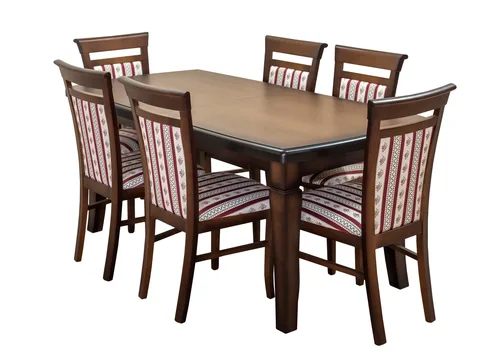 ZESTAW MEBLI: Stół Eryk 160/90 + 4x 50 cm + 6 krzeseł Janosik - 1