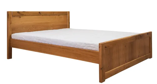 Drewniane łóżko LEONI 160?200 cm dębowe PANELE loft - 3
