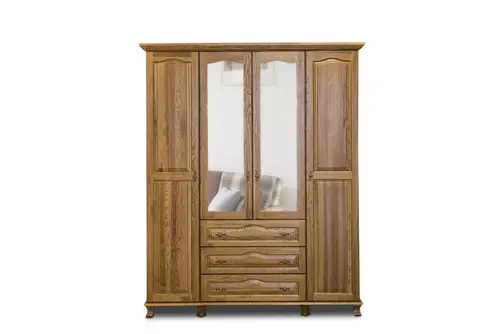 Dębowa Szafa Fala 4d2s 180 cm - 2