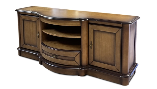 Szafka Dębowa Dalia 3 RTV szer. 140 cm jasny dąb - 2