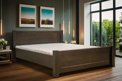 Drewniane łóżko RITA 140 x 200 cm drewniana sypialnia - 1