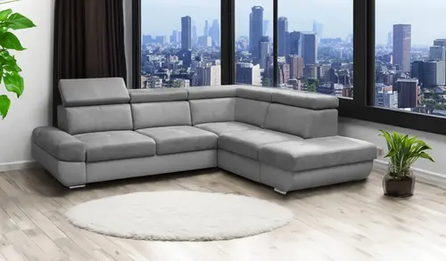 Narożnik OXFORD regulowane zagłówki, pojemnik na pościel 275x240 cm - 1