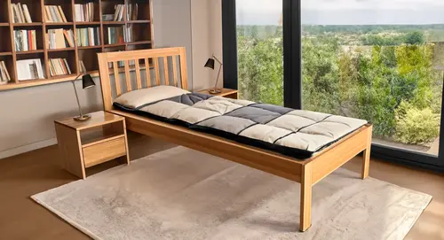 Łóżko drewniane, pojedyncze 100/200 Modo styl skandynawski - 1