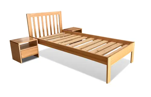 Łóżko drewniane, pojedyncze 100/200 Modo styl skandynawski - 2