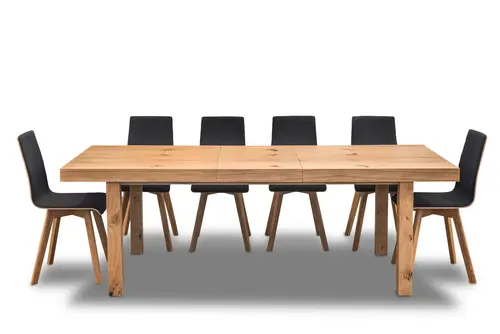 Stół Wasyl Loft 200/100 + 2 x 50 cm + 6 Krzeseł LUKA - 2