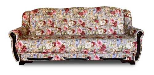 Wersalka 3 osobowa ETNA z funkcją spania kwiatowy wzór - 2