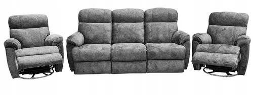 Trzyosobowa sofa wypoczynkowa MONACO 2 x relax manualny - 2