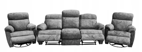 Trzyosobowa sofa wypoczynkowa MONACO 2 x relax manualny - 3