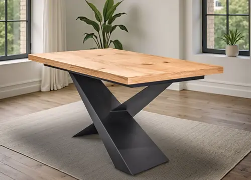 Stół Loft Top 160/90 + 2 x 40 cm + 6 Krzeseł Olo - 2