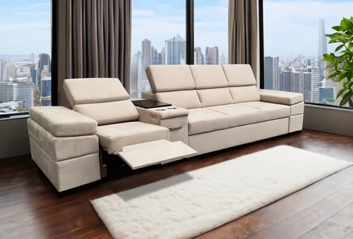 Kanapa z funkcją spania, kanapa 4 osobowa Infinity III funkcją relax i barkiem - 1