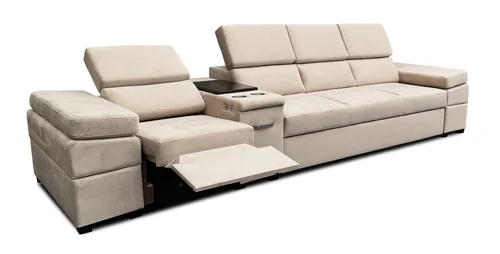 Kanapa z funkcją spania, kanapa 4 osobowa Infinity III funkcją relax i barkiem - 2