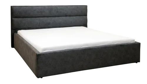 Łóżko sypialniane SANTIAGO 160/200 cm tapicerowane w tkaninie welurowej - 3