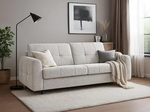 Sofa Peroni z Funkcją Spania i Materacem Włoski System Rozkładania 210 x 140 x 195 cm - 1