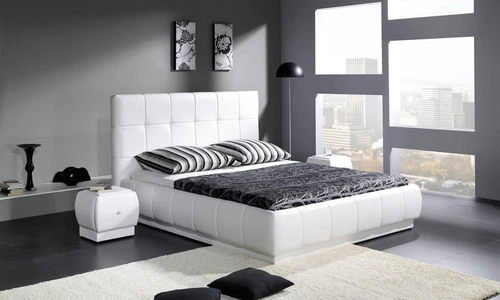 Łóżko tapicerowane FLORIDA 160/200 cm ze stelażem i pojemnikiem na pościel - 1