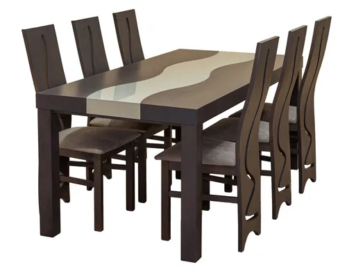 ZESTAW MEBLI do jadalni/salonu Stół HENRYK FALA 160 cm + 50 cm wkładka + 6 Krzeseł K95 - 3