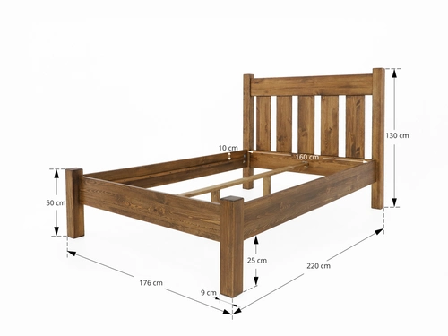 Łóżko drewniane Rustyk / Mieszko II 160 - 2