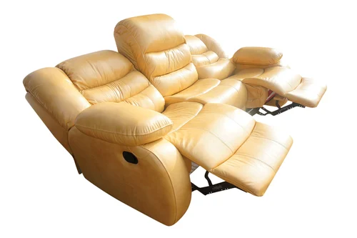 Sofa 3 osobowa BORYS z funkcją 2x RELAX w Skórze Naturalnej - 1