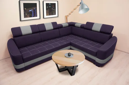 Narożnik ENZO III 265/210 cm rozkładany z regulowanymi zagłówkami - 3