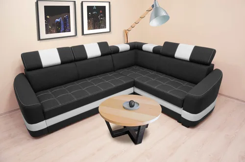 Narożnik ENZO III 265/210 cm rozkładany z regulowanymi zagłówkami - 1