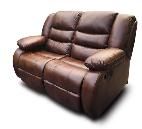 Sofa 2 osobowa, kanapa skórzana Borys 2 x relax manualny 100% Skóra naturalna - 1