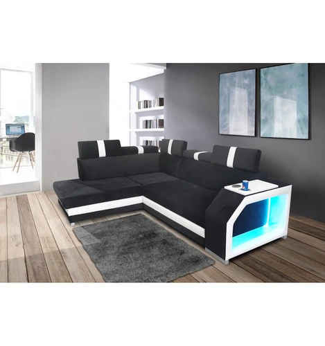 Narożnik LOGO II 200/270 cm, podświetlenie LED, funkcją spania, ruchome zagłówki - 1