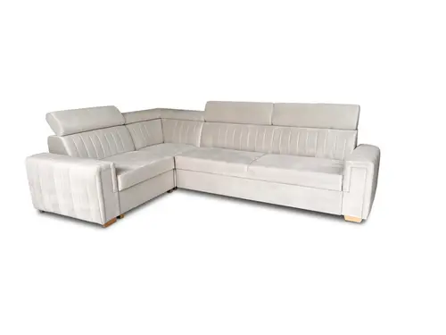 Narożnik Leo 210/290 cm, funkcja spania, pojemnik na pościel, tkanina - 3