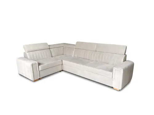 Narożnik Leo 210/290 cm, funkcja spania, pojemnik na pościel, tkanina - 2