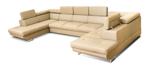 Narożnik Podkowa "U" 200/370/200 Tony XI w skórze naturalnej + eko - 2