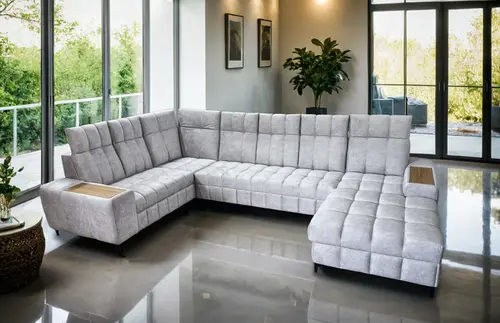 Narożnik Charm III 180/360/220 funkcja spania, powerport, pojemnik na pościel - 1