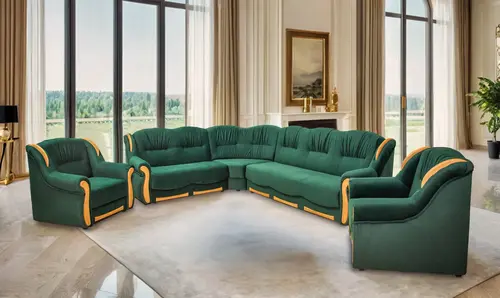 Narożnik figaro 310/240 drewniane boczki 2x funkcja spania - 1