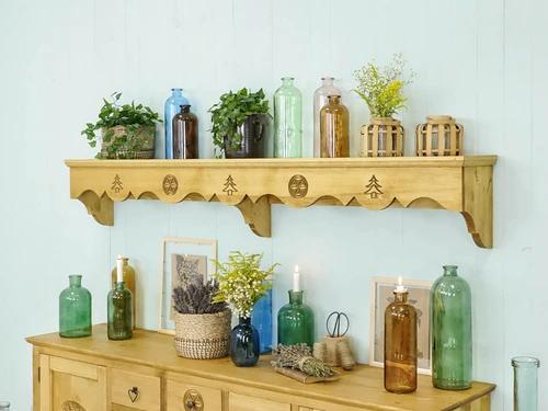 Półka drewniana z rzeźbieniami Jagna 1 - 3