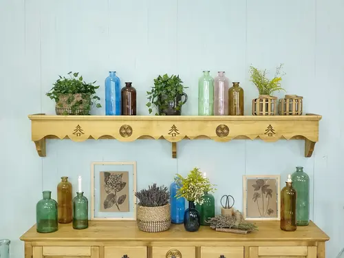 Półka drewniana z rzeźbieniami Jagna 1 - 1