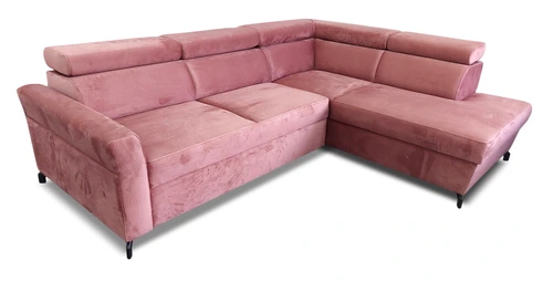 Narożnik rozkładany 260/200 cm Carlo I z f. spania, regulowane zagłówki - 2