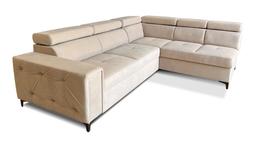 Narożnik do pokoju, kanapa narożna Glamour 270x200 cm Bella - 2