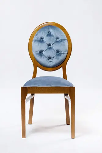 Krzesło tapicerowane KJ81 w stylu glamour - 3