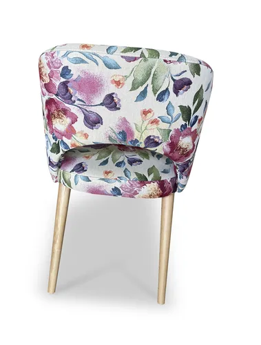 Krzesło fotelowe KW112 Print z profilowanym oparciem - 3