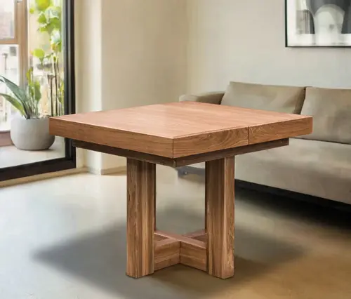 Stół Dębowy VELAR 90x100 cm + 2x50 cm - 1