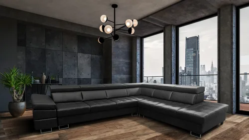 Ekskluzywny Narożnik INFINITY V 330/280 cm 100% Skóra naturalna - 2