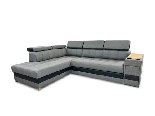 Narożnik Dream wymiar 210/280 cm port usb, barek pojemnik - 2