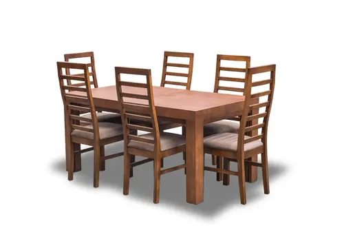 Stół Wasyl 180/90 + 2 wkładki po 45 cm + 6 Krzeseł drewnianych SK1 - 3