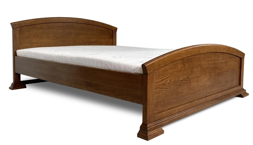 Łóżko sypialniane, łóżko dębowe 180x200 cm Parys łóżko drewniane - 3